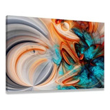 Quadro Abstrato Tela Canvas 100x150 Colorido Moderno Sala 