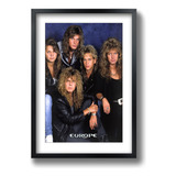 Quadro Aerosmith Floyd Stones Kiss Com Moldura A3 42 X 30 Cm