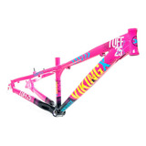 Quadro Alumínio Aro 26 Vikingx Bike Tuff X-25 Cor Rosa/azul