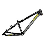 Quadro Alumínio Aro 26 Vikingx Dirt Jump Bike Tuff X-30 Cor Preto