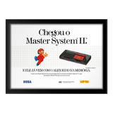Quadro Anúncio De Revista Retro Master System 2 Alex Kidd A3