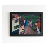 Quadro Art Kandinsky Murnau Vista Da Janela Do Griesbräu