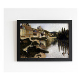 Quadro Art Paul Signac Margem Do Rio Em Les Andelys