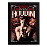 Quadro Arte Harry Houdini Ilusionista Cartaz Moldurado