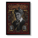 Quadro Arte Harry Potter Poster Moldurado 42x29cm