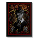 Quadro Arte Harry Potter Poster Moldurado 42x29cm