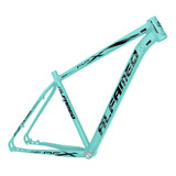 Quadro Bicicleta Aro 29 Aluminio Alfameq Afx Freio A Disco Cor Verde Água Preto Tamanho Del Quadro 17