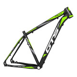 Quadro Bicicleta Aro 29 Alumínio Gts Rdx Freio A Disco Cor Preto/verde Tamanho Del Quadro 15