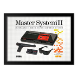 Quadro Caixa Sega Master System Tectoy Retro A3 33x45cm