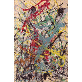 Quadro Canvas Pintura Abstrata Jackson Pollock Moderna Arte