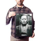 Quadro Chojun Miyagi Karatê Goju-ryu Decoração Dojo