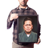 Quadro Chojun Miyagi Karatê Goju-ryu Decoração Para Dojo