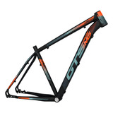 Quadro De Bicicleta Aro 29 Em Alumínio Gts Pro M5 Urban Cor Preto/cinza/laranja Tamanho Del Quadro 15