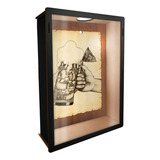 Quadro De Parede Para Tampinhas E Rolhas Armação Preta Cor Caneca