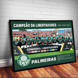 Quadro Decor Alvi Verde Tri Campeão Libertadores 2021 33x43c