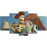 Quadro Decorativo 5 Peças Toy Story
