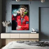 Quadro Decorativo Abstrato Retrato Moderno Cristiano Ronaldo