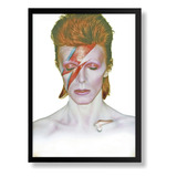 Quadro Decorativo Arte David Bowie Cartaz Poster Moldurado 