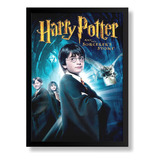 Quadro Decorativo Arte Harry Potter Cartaz Moldurado 42x29cm
