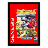 Quadro Decorativo Capa A3 33x45 Street Fighter 2 Mega Drive