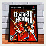 Quadro Decorativo Capa A4 25x33 Guitar Hero 2 Ps2 