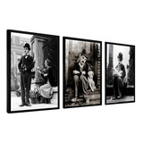 Quadro Decorativo Coleção Charle Chapplin Classico Retro