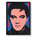Quadro Decorativo Elvis Presley Arte Cartaz Com Moldura 