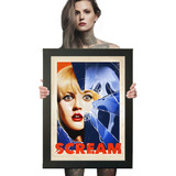 Quadro Decorativo Filme Panico Scream Poster Arte A2 42x60cm