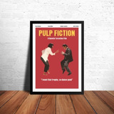 Quadro Decorativo Filmes Pulp Fiction Dança Poster 42x30cm