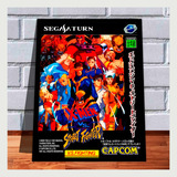 Quadro Decorativo Gamer A3 Xmen X Street Fighter Sega Saturn