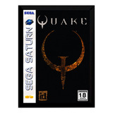 Quadro Decorativo Gamer Capa A4 25x33 Quake Sega Saturn