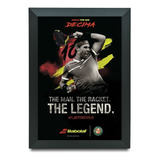 Quadro Decorativo Rafael Nadal Tenis Moldur E A3 43x33
