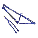 Quadro Em Aço Carbono Ultra Bike Aro 24 Com Garfo Rebaixado Cor Azul