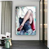 Quadro Em Canvas Casal Dança Sensual Sexy Arte Decoração