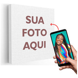 Quadro Em Tela Canvas Foto De Celular Selfie Personalizada 