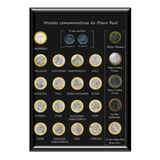 Quadro Expositor Coleção Moedas Comemorativas Plano Real