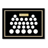 Quadro Expositor Coleção Para 25 Moedas Favoritas 22mm 31mm