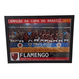 Quadro Flamengo Campeão Copa Do Brasil 2022 Poster 45x33
