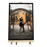 Quadro Foto Recepção Casamento Noivado 15 Anos Com Moldura