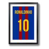 Quadro Futebol Time Camisa Tipo Paspatur C Moldura 60x42 Cm