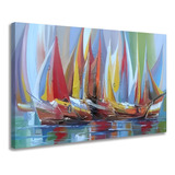Quadro Grande Colorido Em Tela Canvas Realista Top Premium