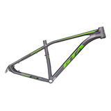 Quadro Gta Insane Aro 29 Mtb Verde Cinza Alumínio Bike Tamanho Del Quadro 17