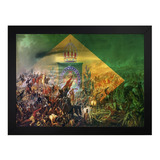 Quadro Imperio Do Brasil Guerra Do Paraguai Tamanho 45x35cm