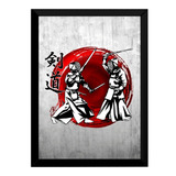 Quadro Kendo Decoração Academia Dojo Arte Marcial
