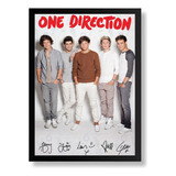 Quadro Moldurado Decorativo Da Banda One Direction 