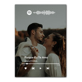 Quadro Placa Interativa Spotify Personalizado Decorativa