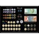Quadro Porta Coleção Moedas Bicentenário 200 Anos Plano Real