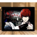 Quadro Poster Anime Death Note I Am Moldura 43x33cm A3
