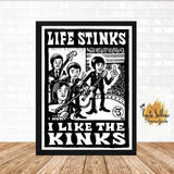 Quadro Poster C/ Moldura Cartaz Retro Banda The Kinks