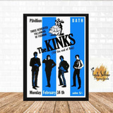 Quadro Poster C/ Moldura Cartaz Show Banda The Kinks